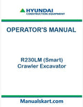 Hyundai R230LM (Smart) Crawler Excavator Pdf Operator's Manual