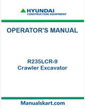 Hyundai R235LCR-9 Crawler Excavator Pdf Operator's Manual