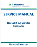 Hyundai R235LCR-9A Crawler Excavator Pdf Repair Service Manual