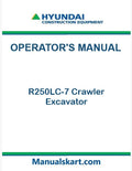 Hyundai R250LC-7 Crawler Excavator Pdf Operator's Manual