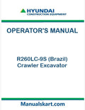 Hyundai R260LC-9S (Brazil) Crawler Excavator Pdf Operator's Manual