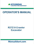 Hyundai R27Z-9 Crawler Excavator Pdf Operator's Manual