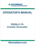 Hyundai R290LC-7A Crawler Excavator Pdf Operator's Manual