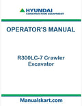 Hyundai R300LC-7 Crawler Excavator Pdf Operator's Manual