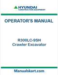 Hyundai R300LC-9SH Crawler Excavator Pdf Operator's Manual