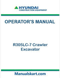 Hyundai R305LC-7 Crawler Excavator Pdf Operator's Manual