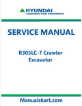 Hyundai R305LC-7 Crawler Excavator Pdf Repair Service Manual