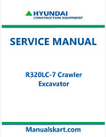 Hyundai R320LC-7 Crawler Excavator Pdf Repair Service Manual