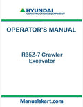 Hyundai R35Z-7 Crawler Excavator Pdf Operator's Manual