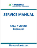 Hyundai R35Z-7 Crawler Excavator Pdf Repair Service Manual