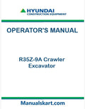 Hyundai R35Z-9A Crawler Excavator Pdf Operator's Manual