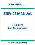 Hyundai R360LC-7A Crawler Excavator Pdf Repair Service Manual