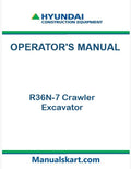 Hyundai R36N-7 Crawler Excavator Pdf Operator's Manual