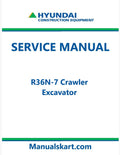 Hyundai R36N-7 Crawler Excavator Pdf Repair Service Manual