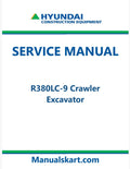 Hyundai R380LC-9 Crawler Excavator Pdf Repair Service Manual