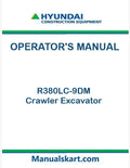 Hyundai R380LC-9DM Crawler Excavator Pdf Operator's Manual