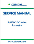 Hyundai R450LC-7 Crawler Excavator Pdf Repair Service Manual