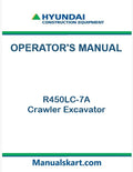 Hyundai R450LC-7A Crawler Excavator Pdf Operator's Manual