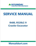 Hyundai R480, R520LC-9 Crawler Excavator Pdf Repair Service Manual