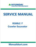 Hyundai R500LC-7 Crawler Excavator Pdf Repair Service Manual