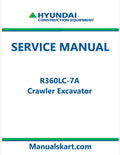 Hyundai R500LC-7A Crawler Excavator Pdf Repair Service Manual