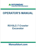 Hyundai R510LC-7 Crawler Excavator Pdf Operator's Manual
