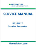 Hyundai R510LC-7 Crawler Excavator Pdf Repair Service Manual