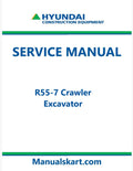 Hyundai R55-7 Crawler Excavator Pdf Repair Service Manual