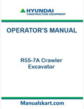 Hyundai R55-7A Crawler Excavator Pdf Operator's Manual