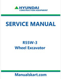 Hyundai R55W-3 Wheel Excavator Pdf Repair Service Manual