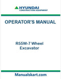 Hyundai R55W-7 Wheel Excavator Pdf Operator's Manual