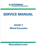 Hyundai R55W-7 Wheel Excavator Pdf Repair Service Manual