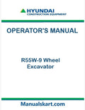 Hyundai R55W-9 Wheel Excavator Pdf Operator's Manual