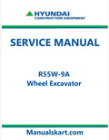 Hyundai R55W-9A Wheel Excavator Pdf Repair Service Manual
