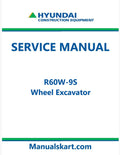 Hyundai R60W-9S Wheel Excavator Pdf Repair Service Manual