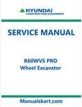 Hyundai R60WVS PRO Wheel Excavator Pdf Repair Service Manual