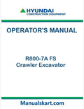 Hyundai R800-7A FS Crawler Excavator Pdf Operator's Manual