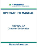 Hyundai R800LC-7A Crawler Excavator Pdf Operator's Manual