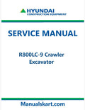 Hyundai R800LC-9 Crawler Excavator Pdf Repair Service Manual