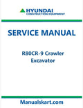 Hyundai R80CR-9 Crawler Excavator Pdf Repair Service Manual