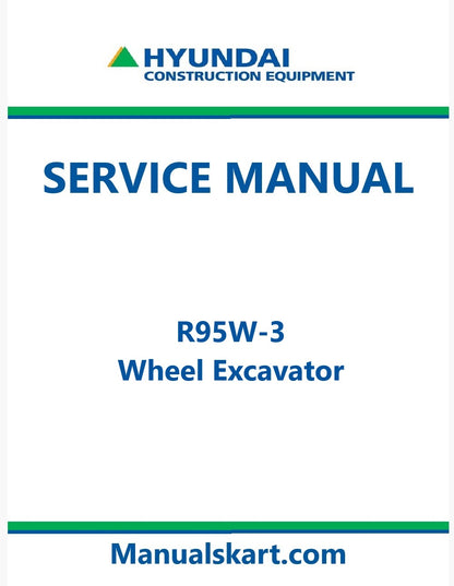 Hyundai R95W-3 Wheel Excavator Pdf Repair Service Manual