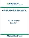 Hyundai SL730 Wheel Loader Pdf Operator's Manual
