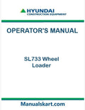Hyundai SL733 Wheel Loader Pdf Operator's Manual