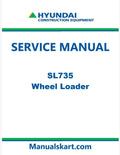 Hyundai SL735 Wheel Loader Pdf Repair Service Manual
