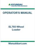 Hyundai SL760 Wheel Loader Pdf Operator's Manual Download