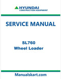 Hyundai SL760 Wheel Loader Pdf Repair Service Manual