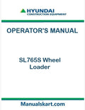Hyundai SL765S Wheel Loader Pdf Operator's Manual Download