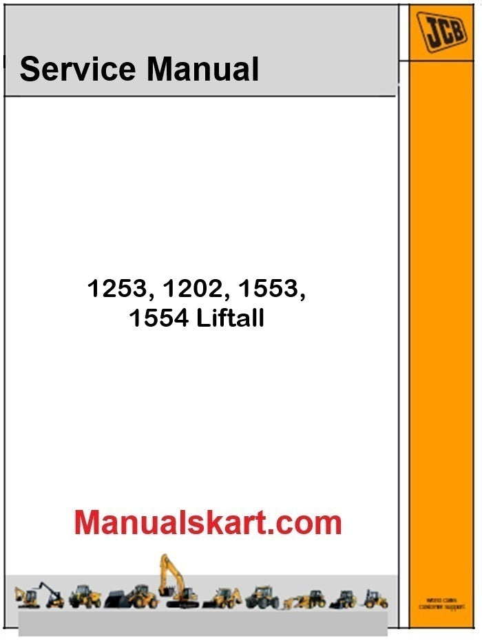 JCB 1253, 1202, 1553, 1554 Liftall Pdf Repair Service Manual