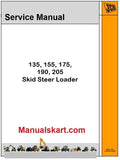JCB 135, 155, 175, 190, 205 Skid Steer Loader Pdf Repair Service Manual