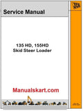 JCB 135 HD, 155HD Skid Steer Loader Repair Service Manual PDF